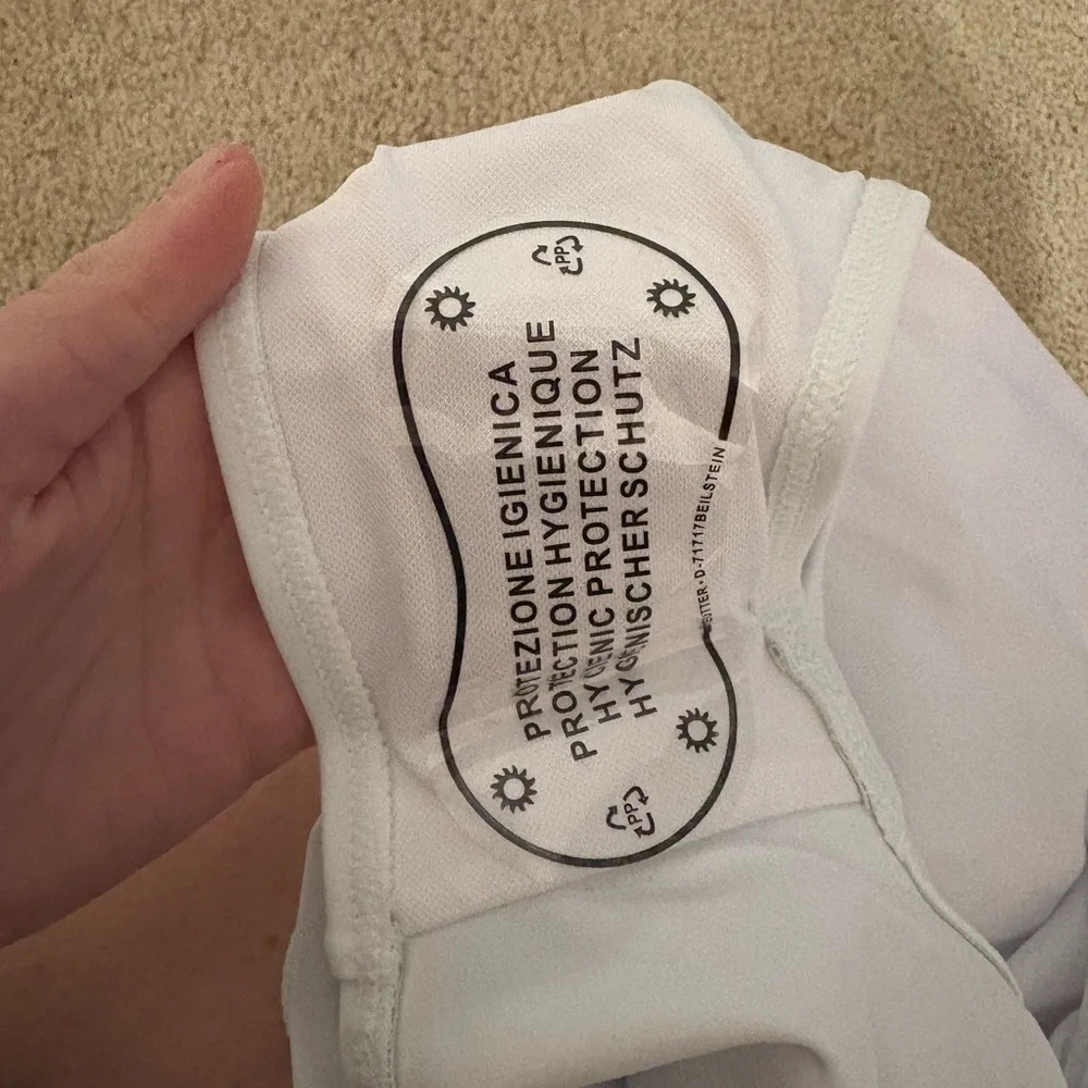 Bride One Piece Swimsuit White Pink Lettering Women's Size S - Picture 5 of 5